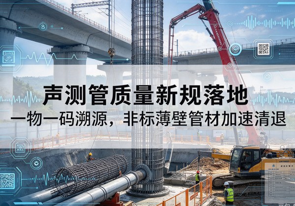 新北声测管质量新规落地，一物一码溯源，非标薄壁管材加速清退
